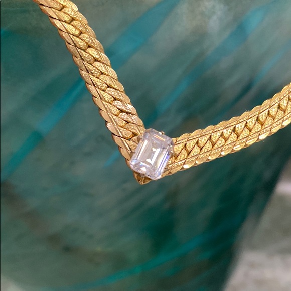 Napier Gold and Cubic Zirconia Necklace - Picture 7 of 9